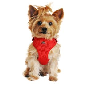 Wrap and Snap Choke Free Dog Harness by Doggie Design (Option: Flame RedMedium)