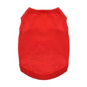Cotton Dog Tank (Option: Flame Scarlet Red3X-Large)